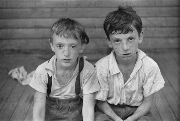 Children of Albert Lynch, Farm Security Administration Client, Dummerston, Vermont, USA, Jack Delano, Farm Security Administration, August 1941