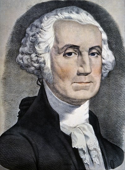 George Washington, 1st President of the United States, Lithograph, Currier & Ives