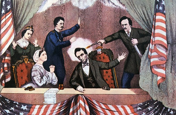 Assassination of President Abraham Lincoln by John Wilkes Booth