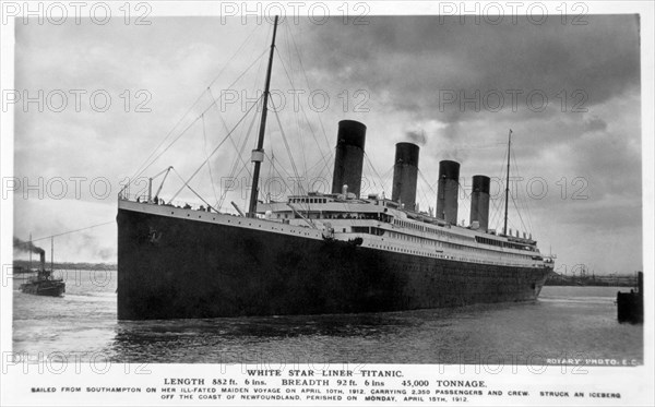The White Star Liner, Titanic, circa 1912