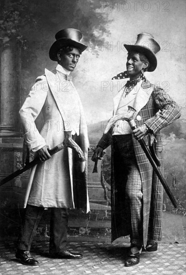 Sheridan and Flanagan, Minstrel Team, circa 1900
