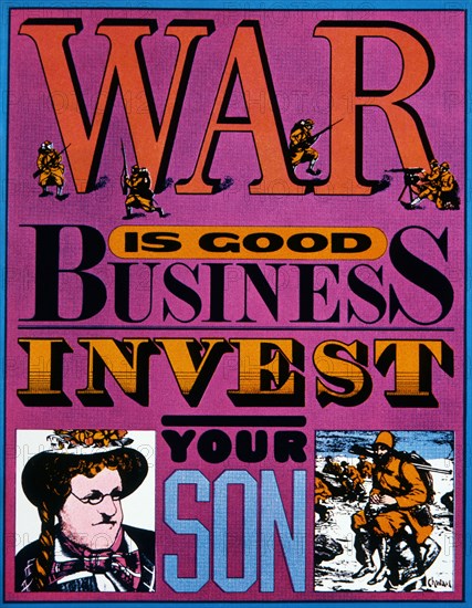 Anti-Vietnam War Poster, War is Good Business, Invest Your Son, Seymour Chwast, 1967
