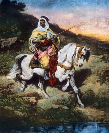 Arabian Horseman, Painting, 1870