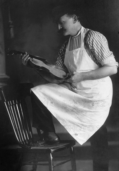 Violin Maker, circa 1930