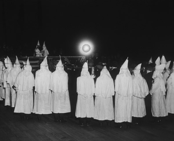 Ku Klux Klan Meeting, New York, USA circa 1924