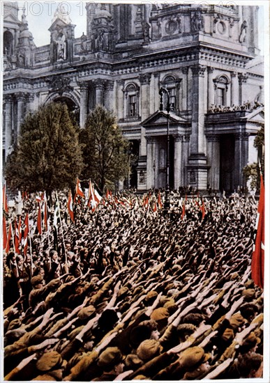 Hitler Youth Acknowledge National Work Service, 1933