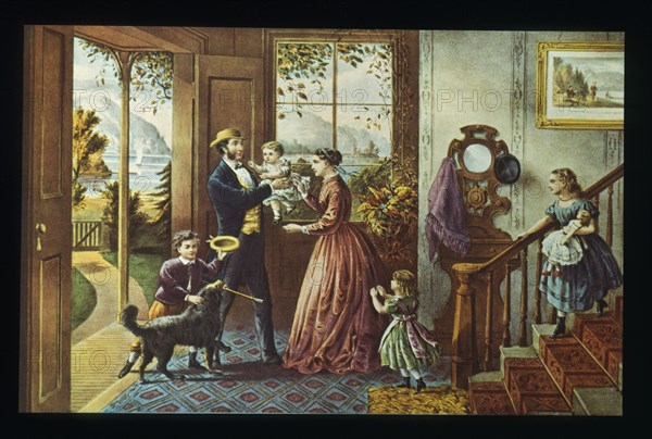 Four Seasons of Life: Middle Age, Currier & Ives, Lithograph, 1868