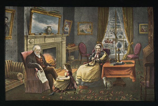 Four Seasons of Life: Old Age, Currier & Ives, Lithograph, 1868