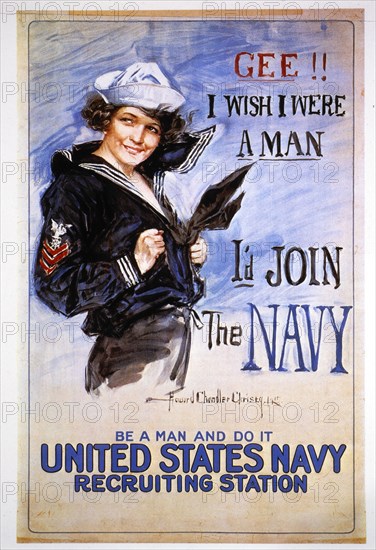 World War I Recruitment Poster, USA, 1917