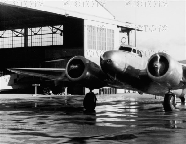 Amelia Earhart's Lockheed Electra Airplane, Honolulu Airport, Hawaii, March 20, 1937