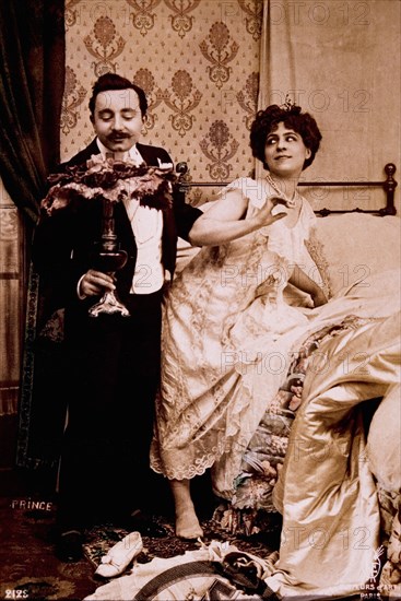 Couple Preparing for Bed, circa 1928