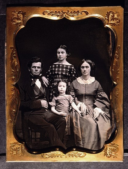 Family Portrait, Daguerreotype, circa 1850's