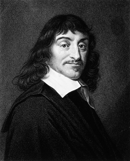 Rene Descartes (1596-1650), French Philosopher and Mathematician, Portrait, 1648