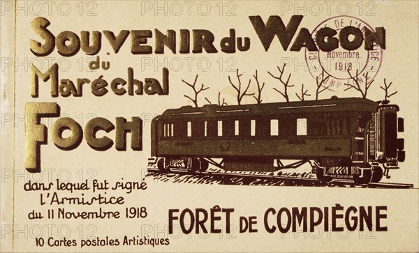 Souvenir from Railway Car, Compiegne, France, Where World War I Armistice was Signed on November 11, 1918