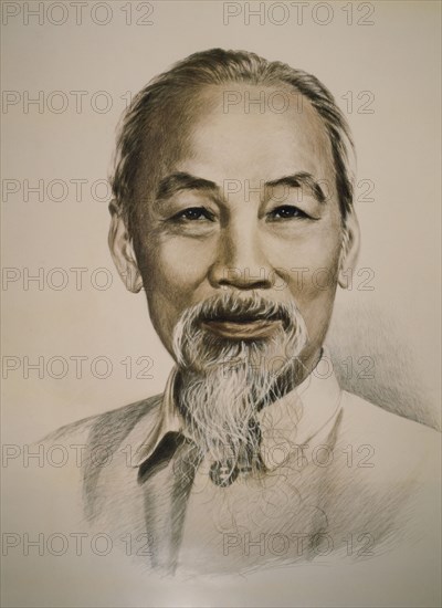 Ho Chi Minh (1890-1969), Vietnamese Nationalist Leader, Portrait