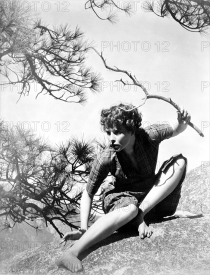 Katharine Hepburn on-set of the Film, Spitfire,  1934