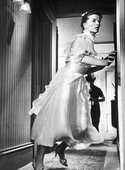 Katharine Hepburn on-set of the Film, The Rainmaker, 1956
