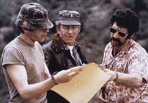 Elliott Gould and Donald Sutherland, On-Set of the Film, MASH, 1970