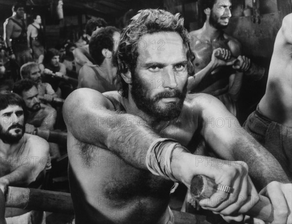 Charlton Heston on-set of the Film, Ben-Hur, 1959