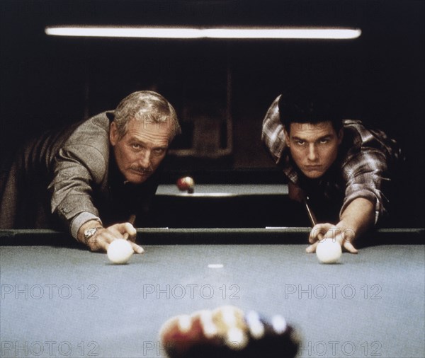 Paul Newman and Tom Cruise On-Set of the Film, The Color of Money, 1986