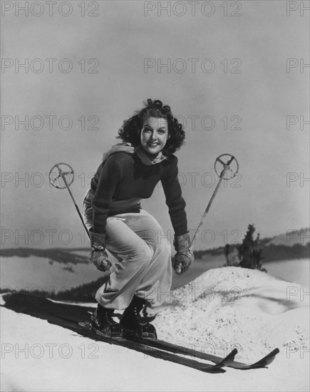 Ann Sheridan, On-Set of the Film, Winter Carnival, 1939