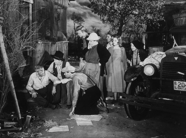 the Joad Family Prepares to Travel West, On-Set of the Film, The Grapes of Wrath, 1940