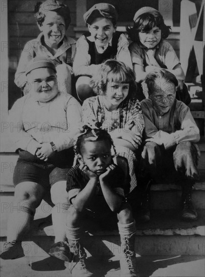 Cast of Our Gang, Hal Roach's Rascals, Portrait, 1926