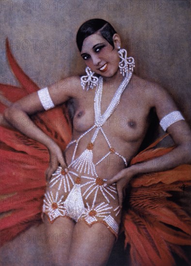 Josephine Baker, Portrait," Un Vent de Folie", Folies Bergere, Paris, France, 1927
