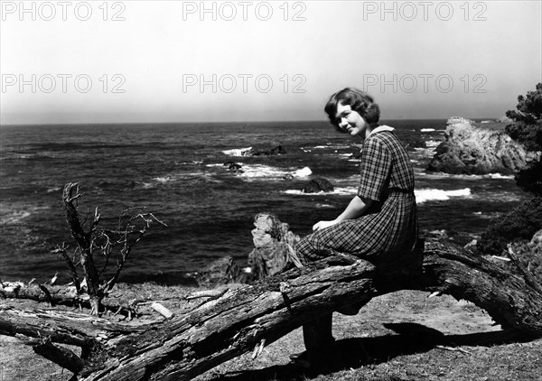 Jane Wyman on-set of the Film, Johnny Belinda, 1948