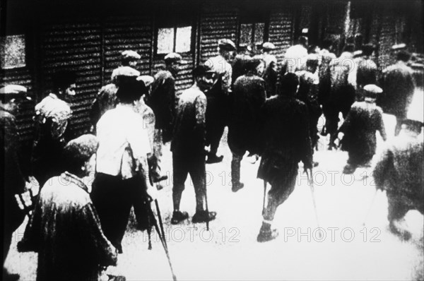 Jewish Prisoners Headed for Concentration Camp, 1944