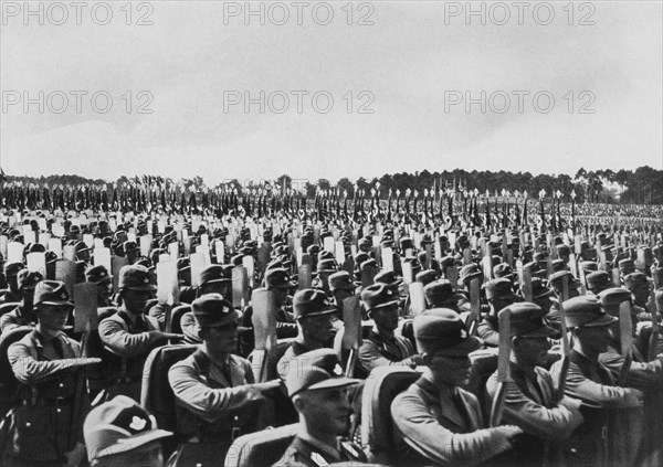German Soldiers at the "Rally of Freedom", Reichsparteitag der Freiheit, Nurnberg, Germany, 1935