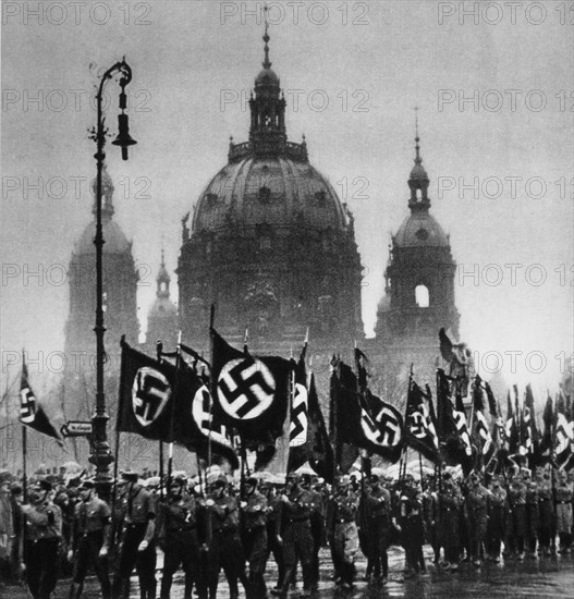 Nazi Funeral March, Berlin, Germany, January, 30, 1933