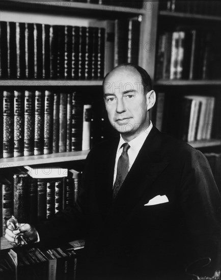 Adlai Stevenson (1900-1965), American Statesman, Governor of Illinois and Twice Candidate for U.S. President, Portrait, 1956