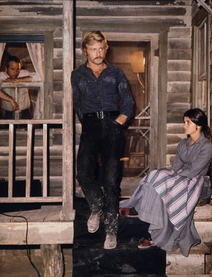 Robert Redford, Katherine Ross and Paul Newman, On-Set of the Film, "Butch Cassidy and the Sundance Kid", 1969