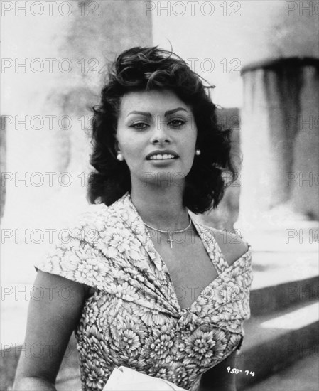 Sophia Loren, On-Set of the Film, "Boy on a Dolphin", 1957