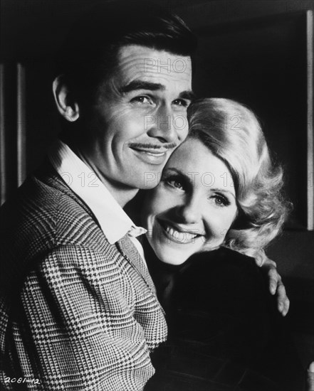 James Brolin and Jill Clayburgh in Smiling Embrace, On-Set on the Film of "Gable and Lombard", 1976