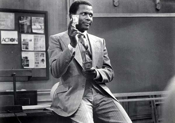 Sidney Poitier on-set of the Film, "A Piece of the Action", 1977