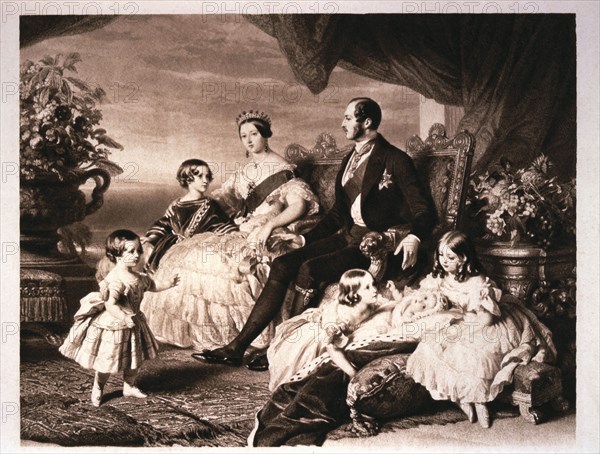 Queen Victoria with Prince Albert and Five of Their Children, 1846