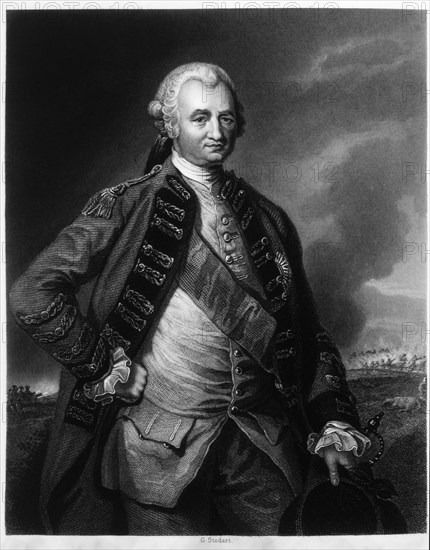 Robert Clive, 1st Baron Clive of Plassey (1725-1774), Soldier and First British Administrator of Bengal, Engraving from "The History of the British Empire in India and the East", 1860