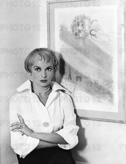 Janet Leigh on-set of the Film, "Who was that Lady?", 1960