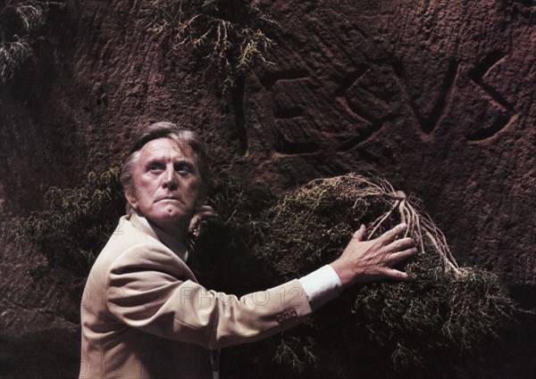 Kirk Douglas on-set of the Film, "Holocaust 2000", 1977