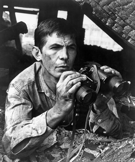 Leonard Nimoy on-set of the Film, The Balcony, 1963