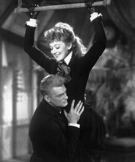 Jean Marais & Edwige Feuillere on-set of the Film, The Eagle Has Two Heads, (aka L'Aigle a Deux Tetes), 1948