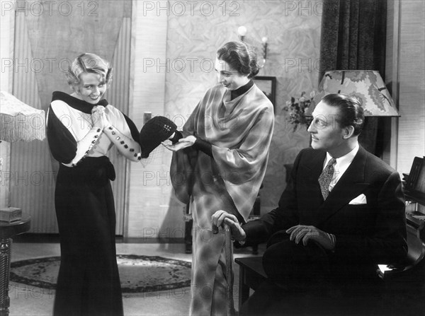 Joan Blondell, Aline MacMahon and Warren William on-set of the Film, Gold Diggers of 1933, 1933