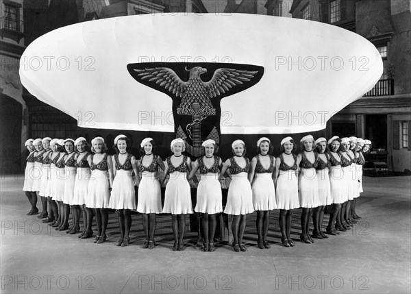 Chorus Girls on-set of the Film, Gold Diggers of Paris, 1938