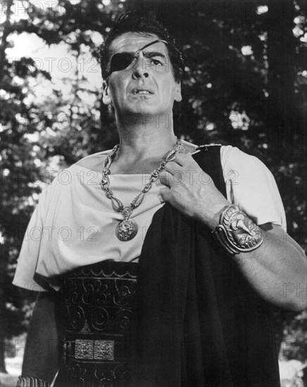 Victor Mature on-set of the Film, Hannibal (aka Annibale), 1959