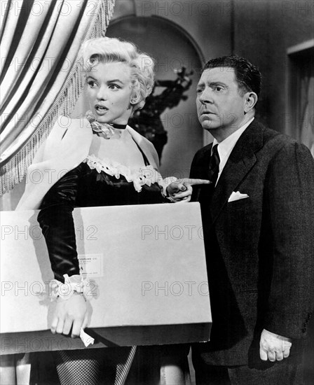 Marilyn Monroe and Frank McHugh on-set of the Film, "There's No Business Like Show Business", 1954, TM and Copyright (c) 20th Century-Fox Film Corp. All Rights Reserved