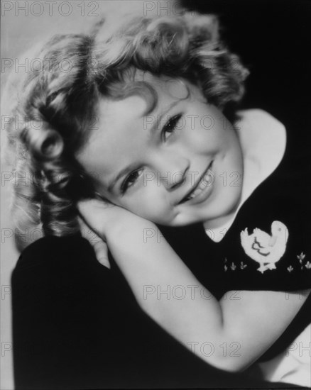 Shirley Temple, Smiling Portrait, Close Up, circa 1935
