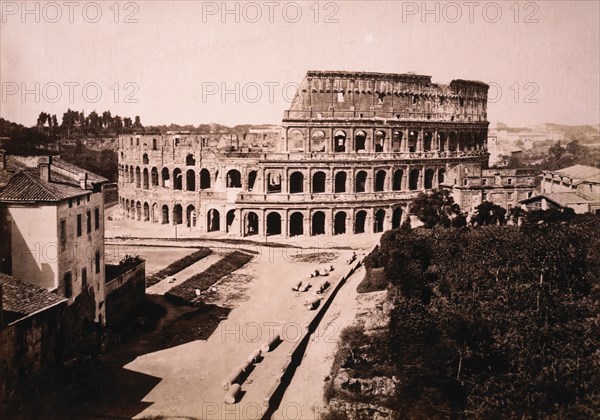 Colosseum, Rome, Italy, circa 1880