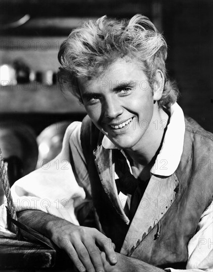 Terence Stamp, on-set of the Film, "Billy Budd" directed by Peter Ustinov, 1962